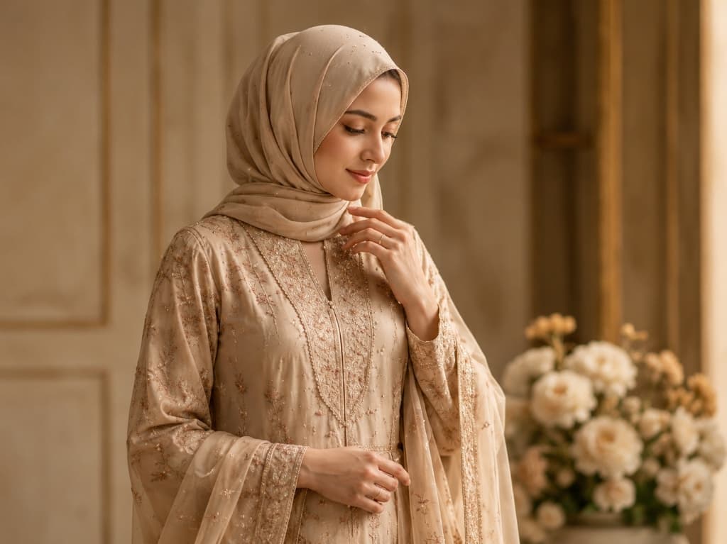 Al Zahraa Model in Elegant Hijab